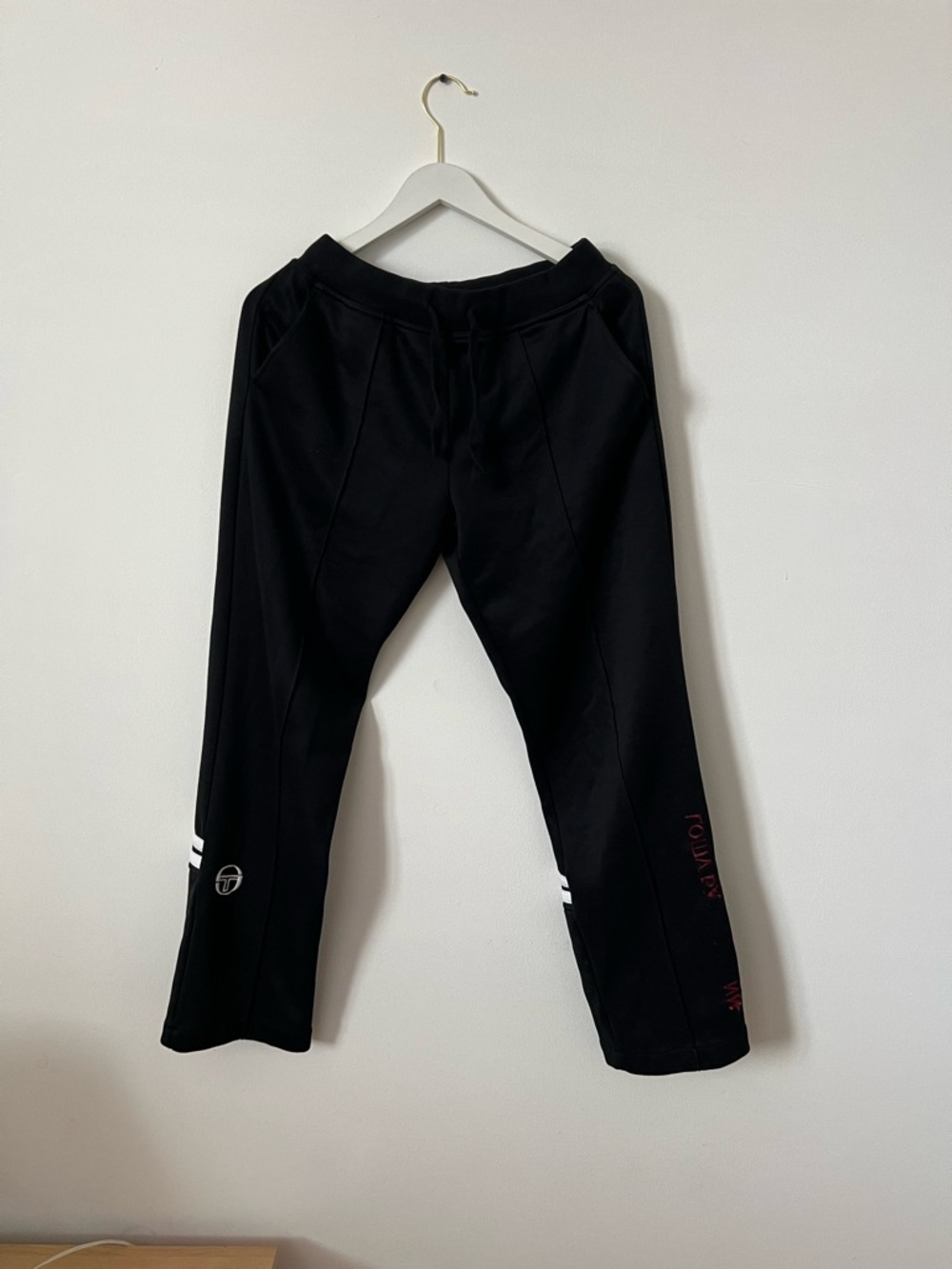 Sergio Tacchini and Gosha Black Men’s Track Joggers wit